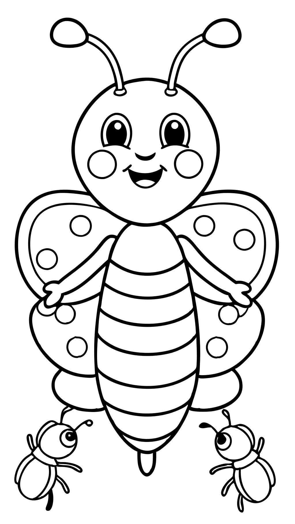 coloriages de bugs pour préscolaire